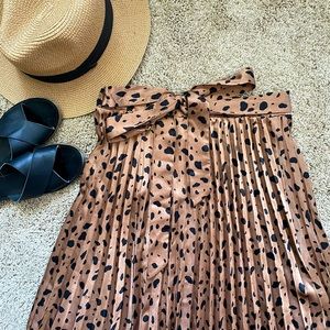 Free People Moon River Animal Print Maxi Skirt